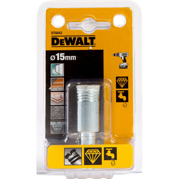 Сверло DEWALT по плитке 15мм   DT 6043