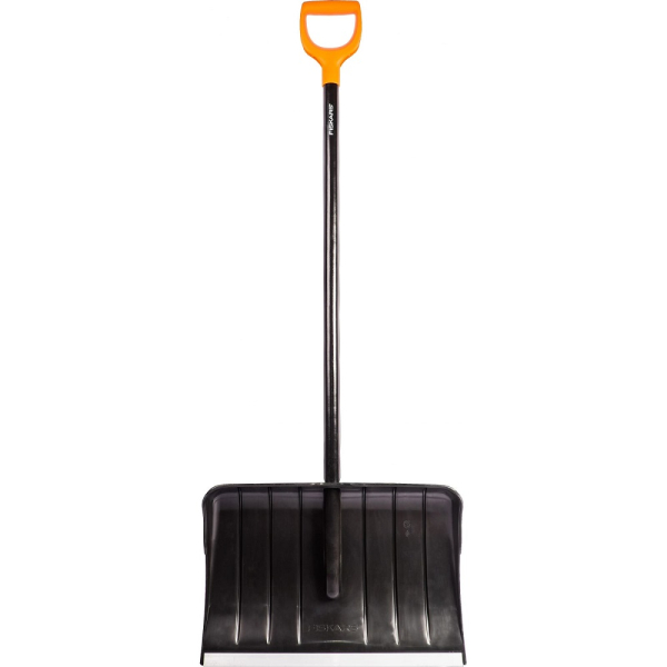 Лопата Fiskars для уборки снега скрепер с алюминиевым черенком   1065459