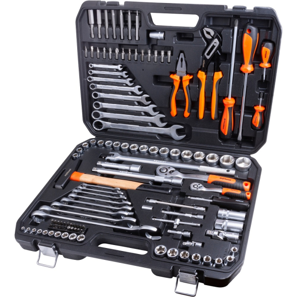 Набор инструмента AV Steel 118 предметов 1/4",1/2"  AV-011118