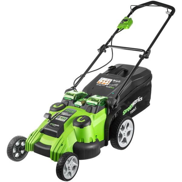 Газонокосилка GREENWORKS G40LM49DB 40V колесная без акб и з/у   2500207   