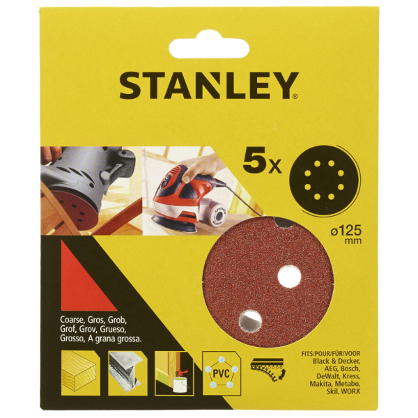 Круг шлифовальный STANLEY d-150 мм К-60     STA32337