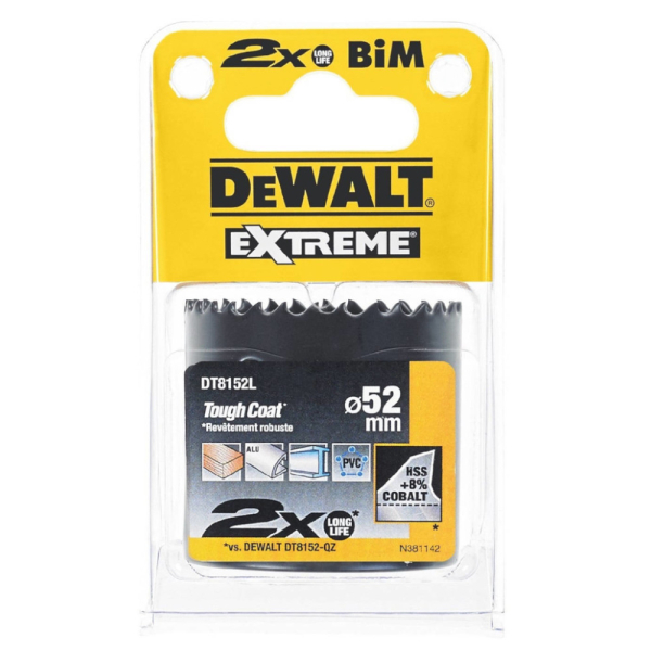 Цифенбор с карбидным покрытием DEWALT DT 8152 L 52*46 мм