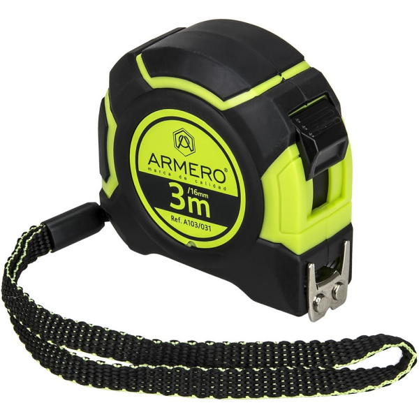 Рулетка ARMERO с фиксатором 3м*16мм   A103/031