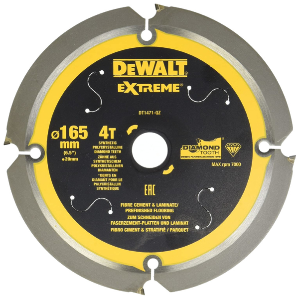 Диск п/п DEWALT DT 1471 по фиброцементу  165*20