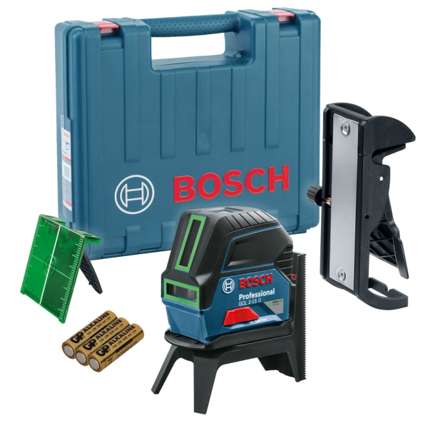 Лазерный уровень BOSCH GCL 2-15G + RM1 + BM3     0.601.066.J00