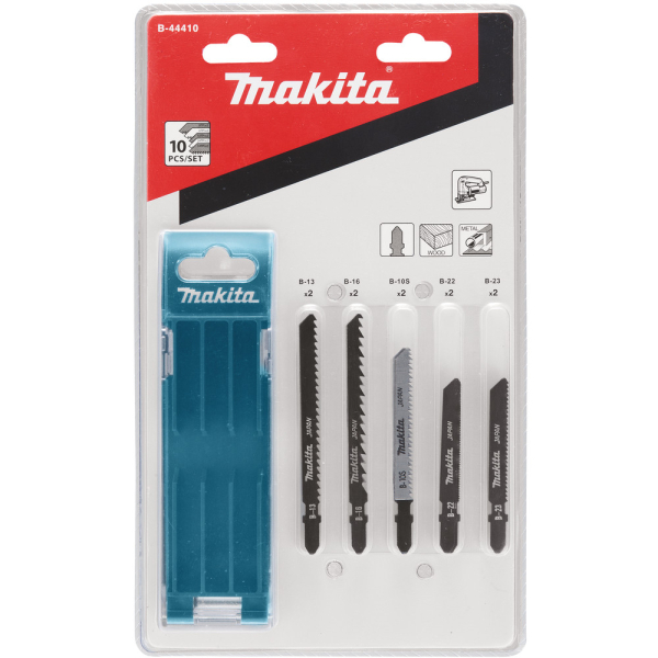 Набор пилочек Makita для лобзика 10 шт.   B-44410