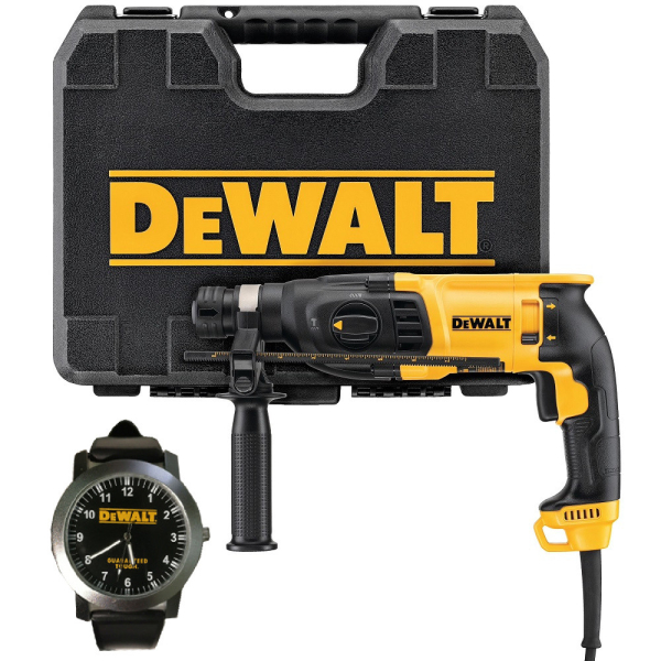 Перфоратор DEWALT  D 25133 KW кейс + часы