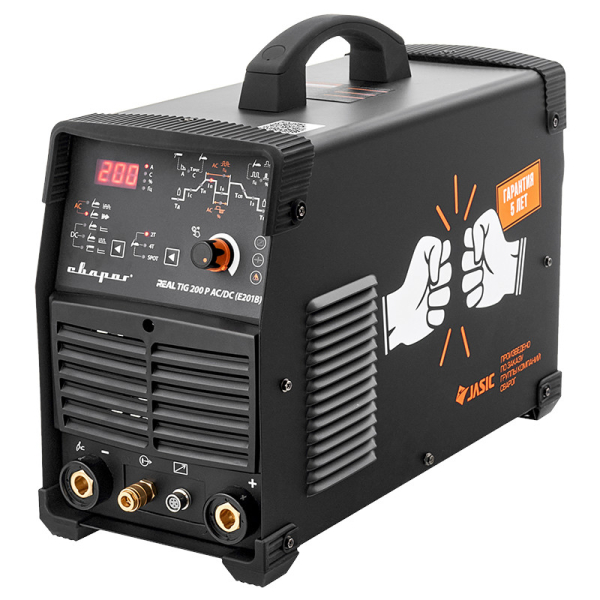 Сварочный аппарат Сварог TIG 200 P AC/DC "REAL" (Е201В) Black Маска+педаль+перчатки