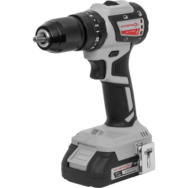 Дрель аккумуляторная Интерскол ДАУ-13/18В 50 АПИ кейс 2,0Ач