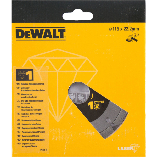 Диск алмазный DEWALT DT 3740 115*22,2 мм сегмент