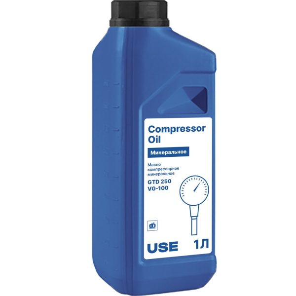 Масло USE компрессорное минеральное GTD 250 1 л     USE-30011