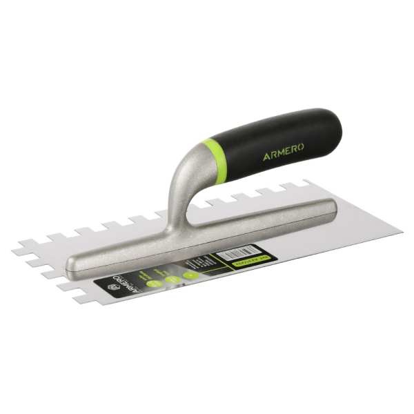 Гладилка ARMERO 280*130мм нерж.сталь, зуб 12*12 мм     A231/292