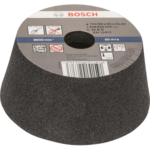 Диск абразивный BOSCH 90-110 мм конусный чашечный К36     1.608.600.240