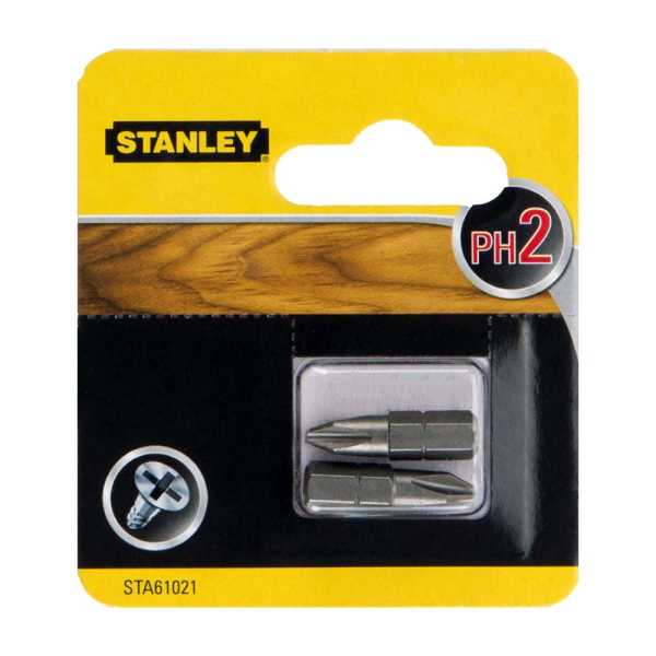 Набор бит STANLEY PH 2*25мм из 2 штук  STA61021