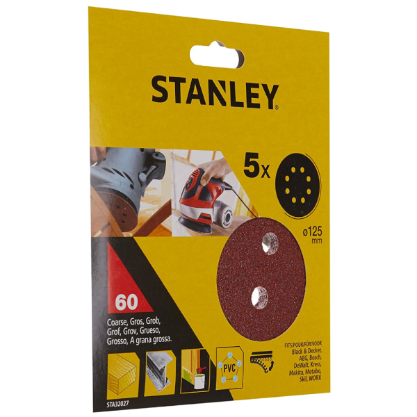Круг шлифовальный STANLEY d-125 мм К-60     STA32027