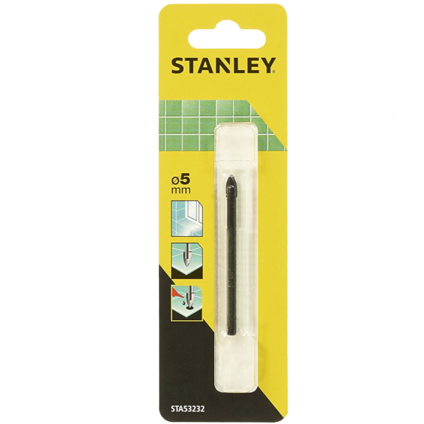 Сверло STANLEY по стеклу и плитке  5*58 перьевое   STA53232