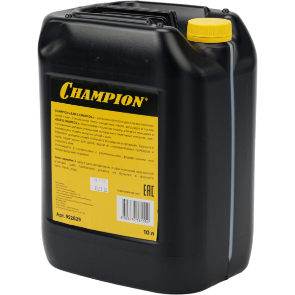 Масло CHAMPION для смазки цепи и шины 10 л     952829