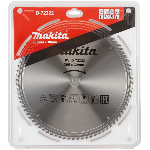 Диск п/п Makita 305*30*80   (D-72322)