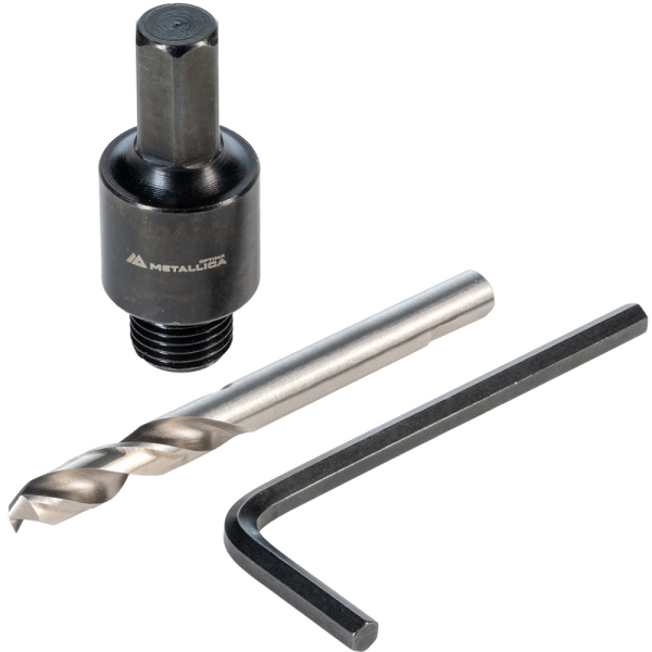 Адаптер HEX METALLICA Optima для коронок BiM 14-30 мм c резьбой 1/2-20UNF с сверлом   908891