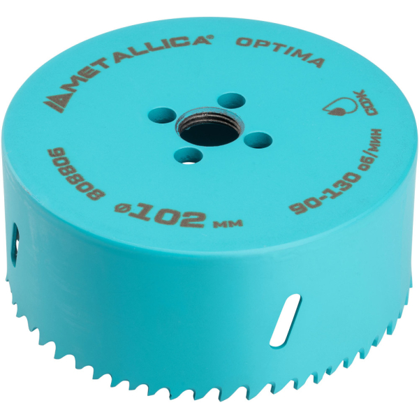 Коронка биметаллическая METALLICA Optima 102 мм 4" Vario 5/8-18UNF   908808