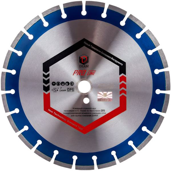 Диск алмазный DIAM PROLINE 350*25.4 мм сегмент 030634