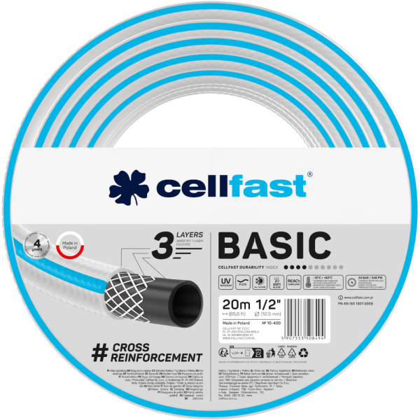 Шланг CELLFAST BASIC 1/2'' 20 м