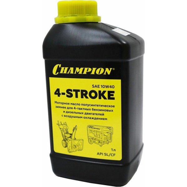 Масло CHAMPION 4-тактное SAE 10W40 API SL/CF полусинтетика 1л
