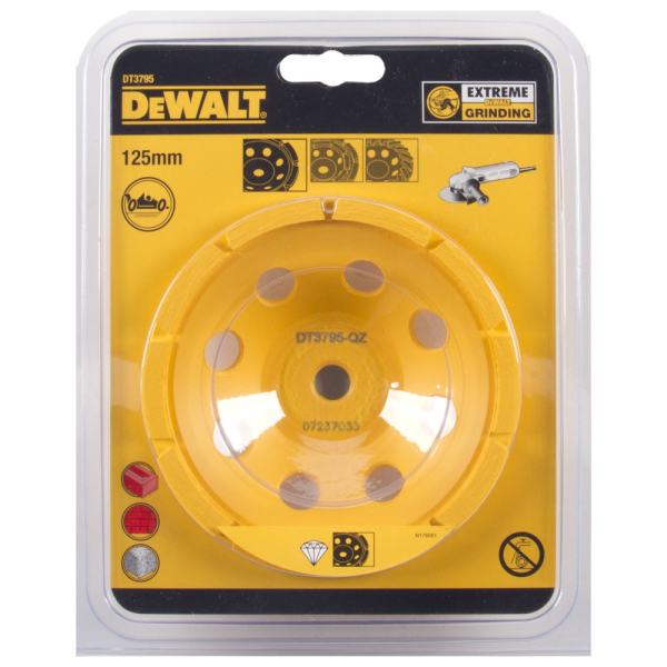 Чашка алмазная DEWALT 125 мм сегментная однорядная   DT 3795