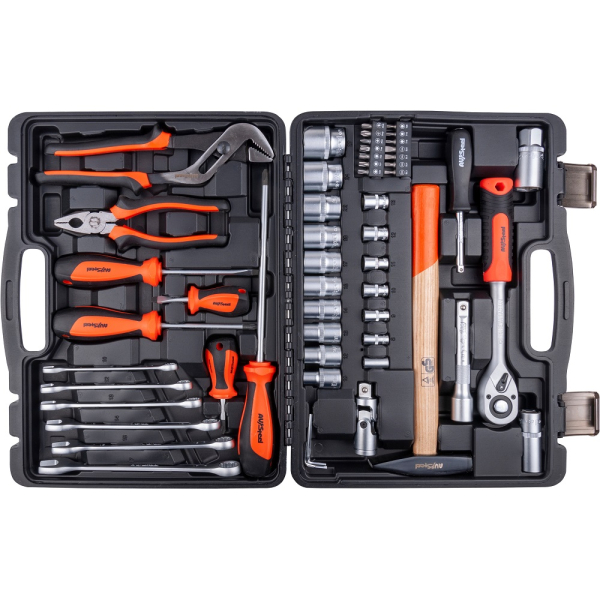 Набор инструмента AV Steel 56 предметов 1/4",1/2"  AV-011056