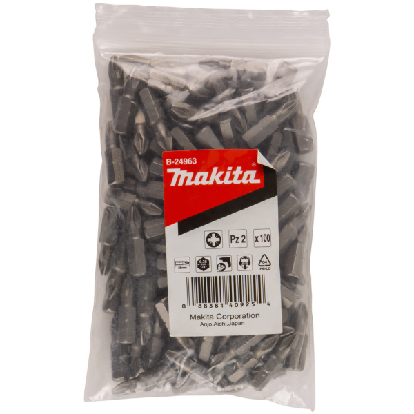 Бита Makita C-form PZ2-25 мм 100 шт   B-24963