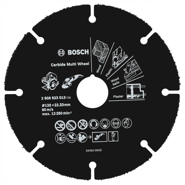 Диск п/п BOSCH 125х22 Multi Wheel для УШМ     2.608.623.013