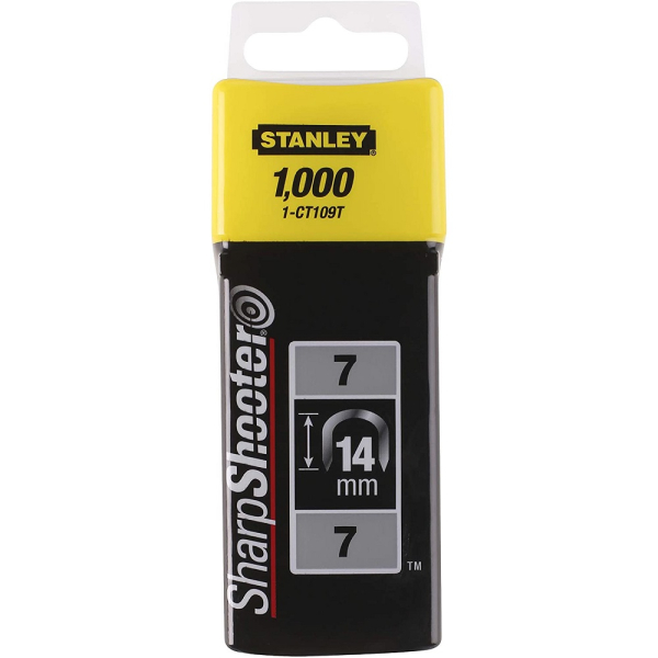 Скобы для степлера STANLEY тип 7 14мм*1000шт   1-CT109T