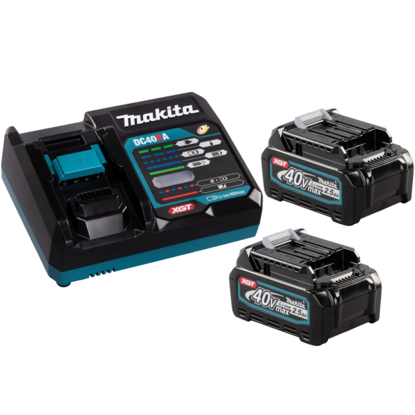 Набор Makita 2 аккумулятора BL4025,зарядное устройство DC40RA,кейс   191J83-2