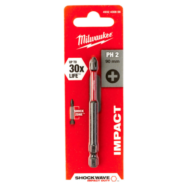 Бита Milwaukee SHOCKWAVE PH2 90мм