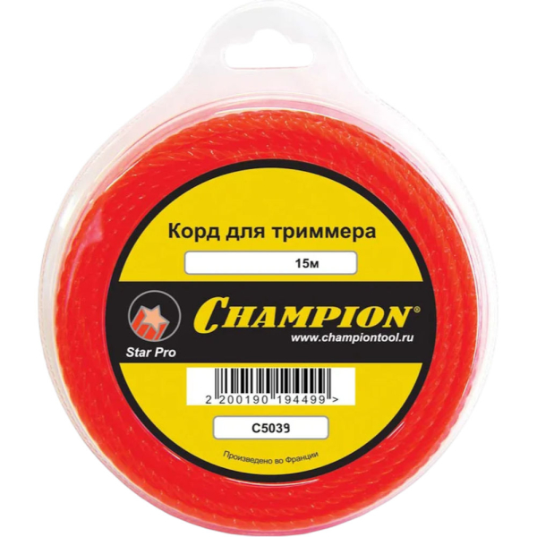 Леска CHAMPION Star Pro 2,0*15 м (звезда)   C5039
