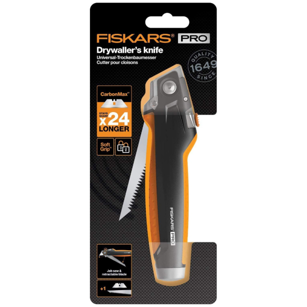 Нож для гипсокартона Fiskars CarbonMax   1027226