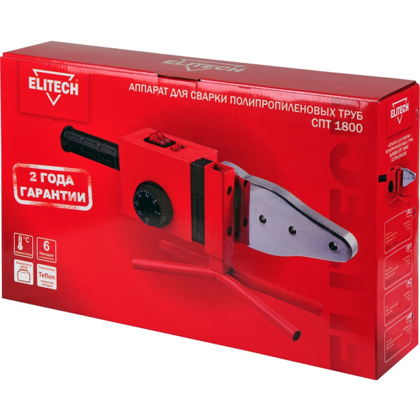 Сварочный аппарат ELITECH СПТ 1800 (E1704.003.00) для полипропиленовых труб