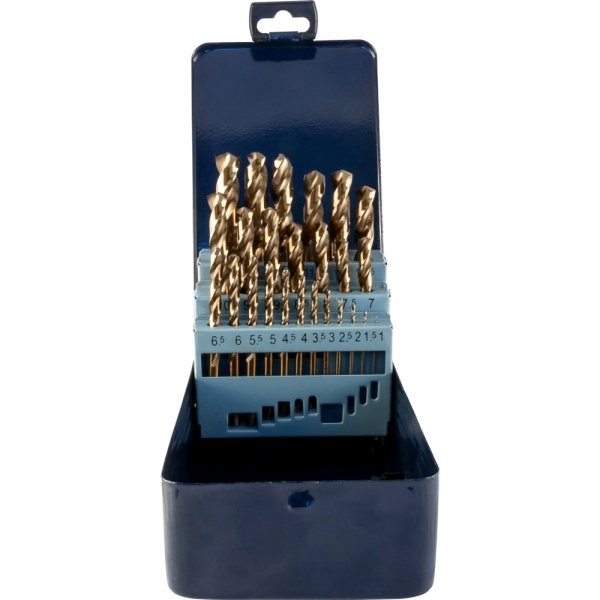 Набор сверл THORVIK по металлу HSS-CО 25 штук   TDBS25K5