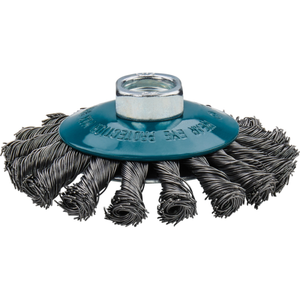 Щетка Makita 100 мм коническая пучки витой проволоки для УШМ   D-39861