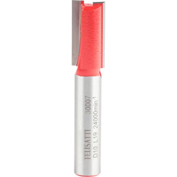 Фреза пазовая прямая FELISATTI 10х19мм хвостовик 8мм   30007