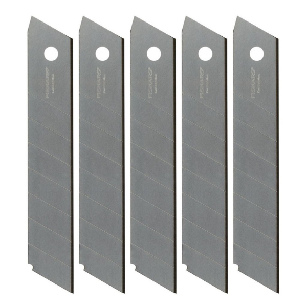 Лезвия сменные для ножа Fiskars CarbonMax 18 мм 5шт. 1027232