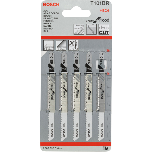 Пилочки BOSCH  T 101  BR     2.608.630.014