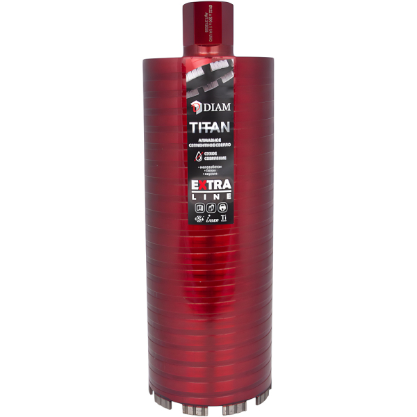 Коронка алмазная DIAM 122*300 (1 1/4") UNC Extra Line Titan   313028