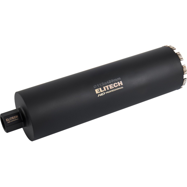 Коронка алмазная ELITECH 112*450 1/4" с охлаждением   1110.012000