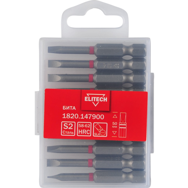 Бита ELITECH SL4*50мм (10 шт.)   1820.147900