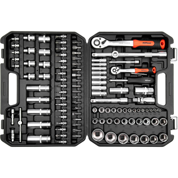 Набор инструмента AV Steel 110 предметов 1/4",1/2"  AV-011110