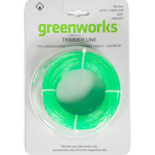 Леска GREENWORKS 2,4*30 м (витая)   2950207
