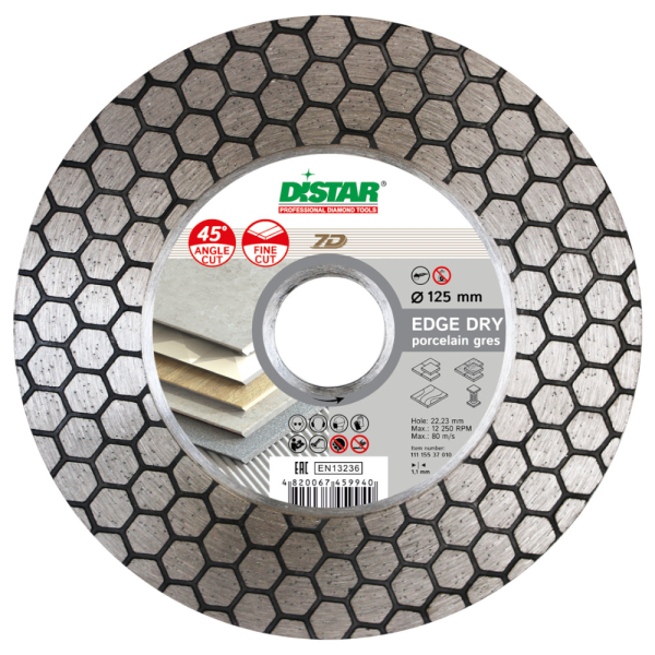 Диск алмазный DISTAR Edge Dry 1A1R 125*1,6*25*22