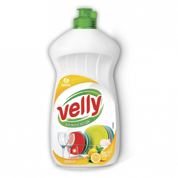 Средство для мытья посуды GRASS "VELLY" лимон 500мл   350101/125426