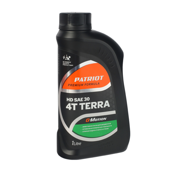 Масло Patriot Garden G-Motion HD SAE 30 4Т TERRA  4-х тактное минеральное 1 литр